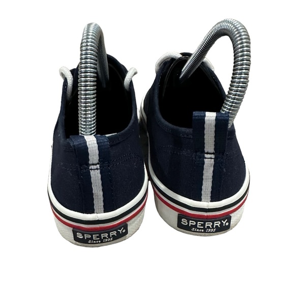 SPERRY Top Sider Navy Blue Crest CVO Canvas Sneakers for Women, Size 7 1/2. - Picture 5 of 7
